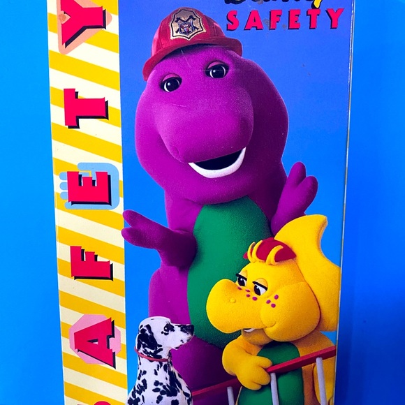 BARNEY HOME VIDEO VTG 90s BARNEY SAFETY & HOME SWEET HOMES VHS w/ORIGINAL BOXES - Picture 4 of 11